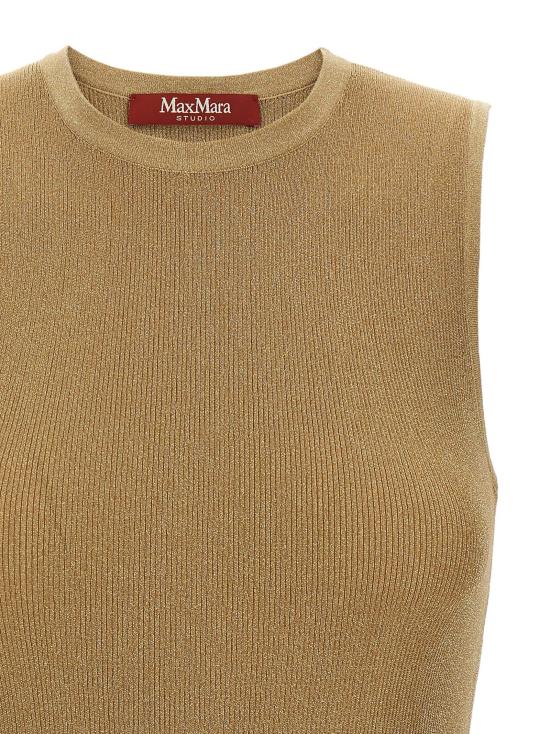 26FW 막스마라 민소매 티셔츠 MA342275BM GOLD - MAX MARA