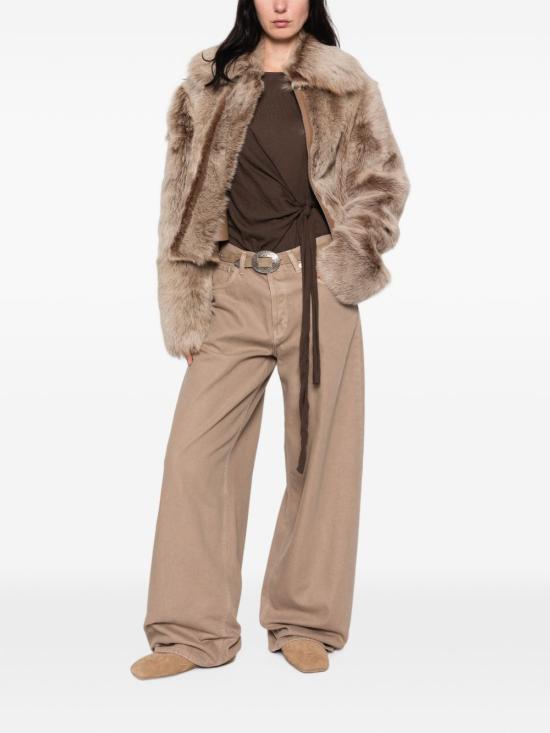 26FW 하이쿠레 스트레이트 팬츠 HEW03296GF139PPT T0417 BEIGE - HAIKURE