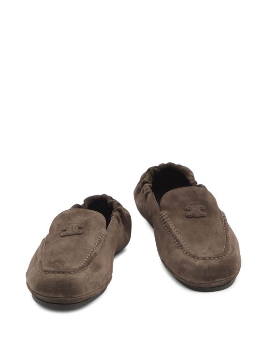 26FW 셀린느 아담 트리옹프 스웨이드 로퍼 365167 029C19DK BROWN - CELINE