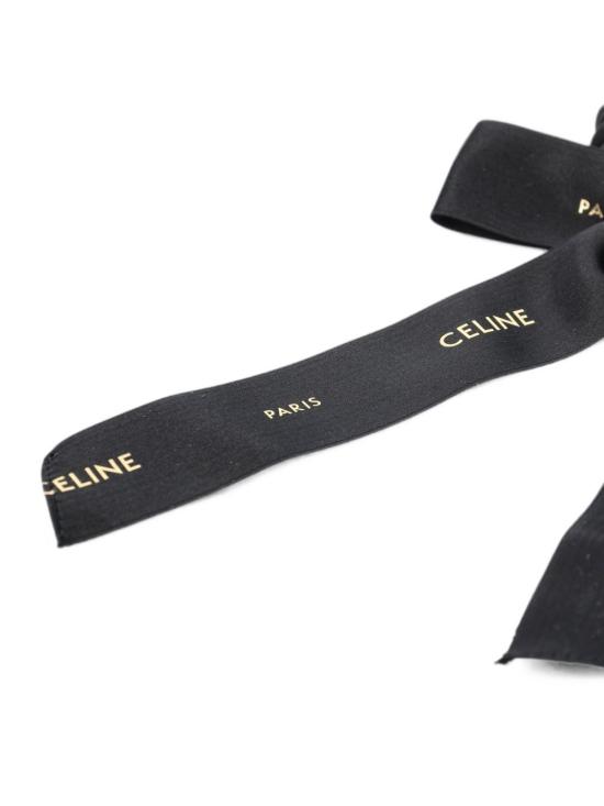 26FW 셀린느 스몰 보우 스크런치 B10DY 4U9038NG BLACK - CELINE