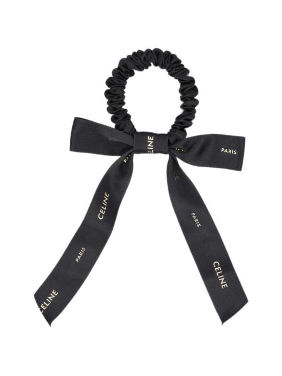 26FW 셀린느 스몰 보우 스크런치 B10DY 4U9038NG BLACK