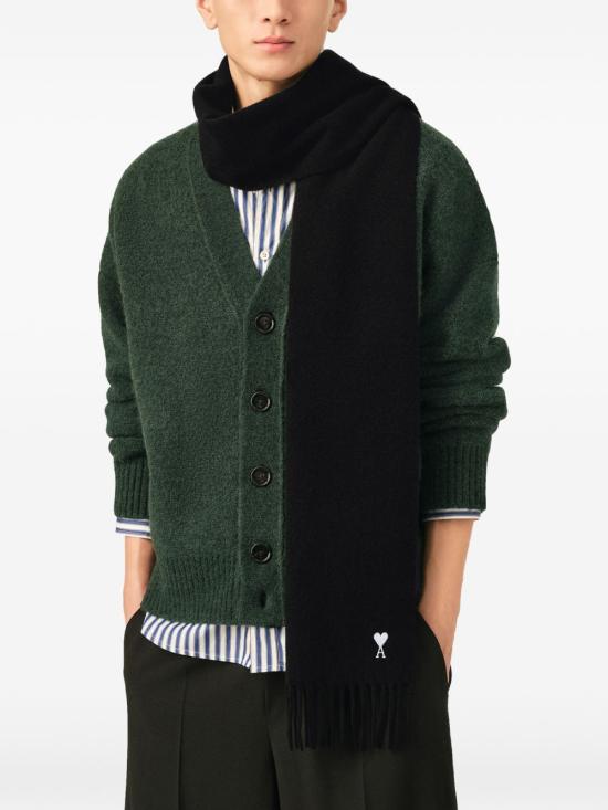 26FW 아미 머플러/스카프 USF677 AW0047001 BLACK - AMI