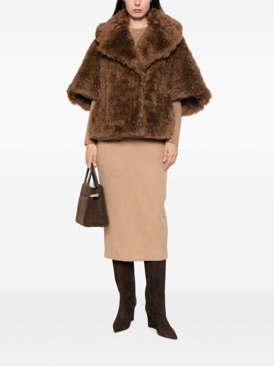 26FW 막스마라 무스탕 24736352600 001 BROWN - MAX MARA