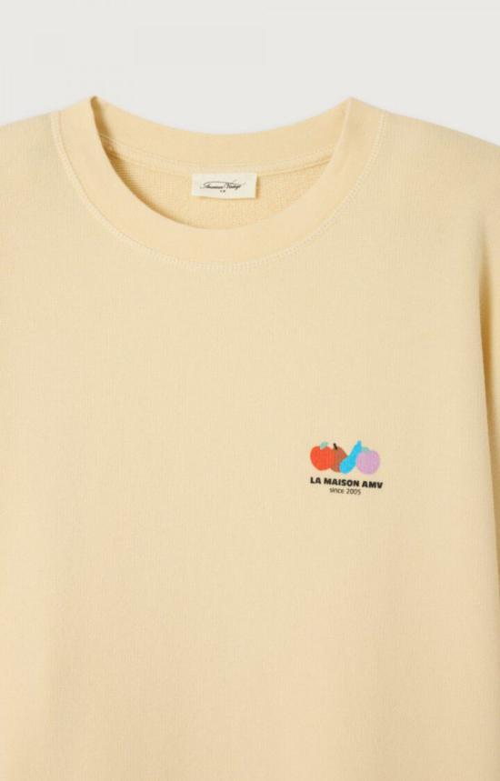  아메리칸 빈티지 스웨터 아투바이 스웨트셔츠 에크루 - AMERICAN VINTAGE