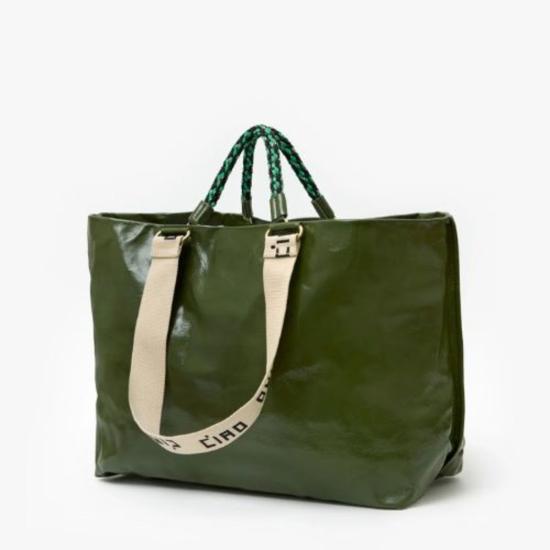  클레어 브이 가방 Clare V. Grande Bateau 토트 아미 - CLEARE V.