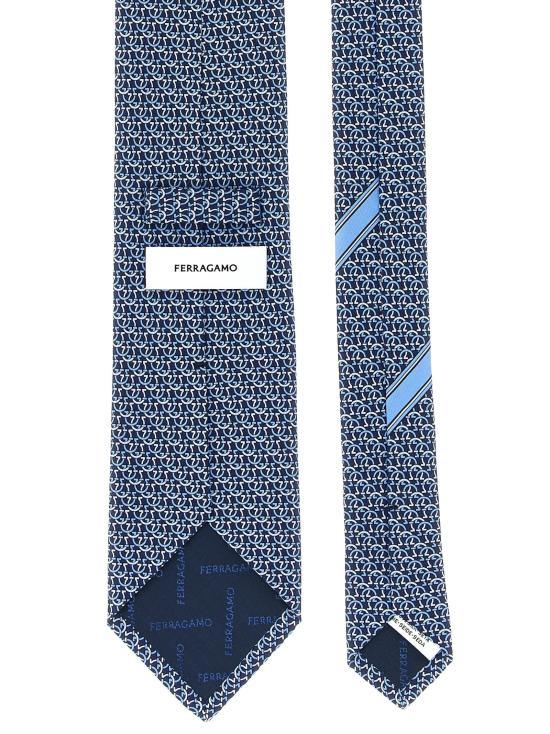26FW 살바토레 페라가모 넥타이 FE342271BM NAVY - SALVATORE FERRAGAMO