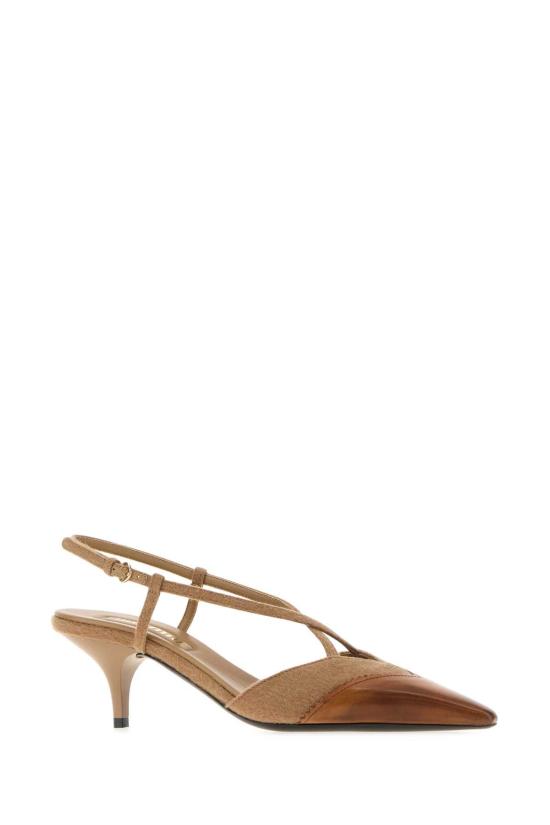 26FW 미우미우 힐/펌프스 5I784EFDX553ZQH F0G3V BROWN - MIU MIU