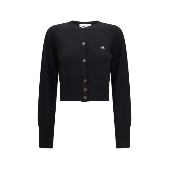 26FW 비비안웨스트우드 베아 크롭 가디건 VI1803002UY005EN401BB BLACK