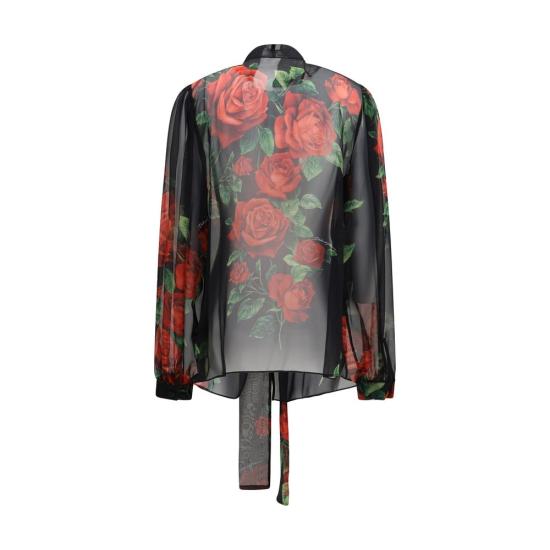 26FW 돌체앤가바나 블라우스 DOF5U60TIS134HN6EJBB BLACK - DOLCE & GABBANA