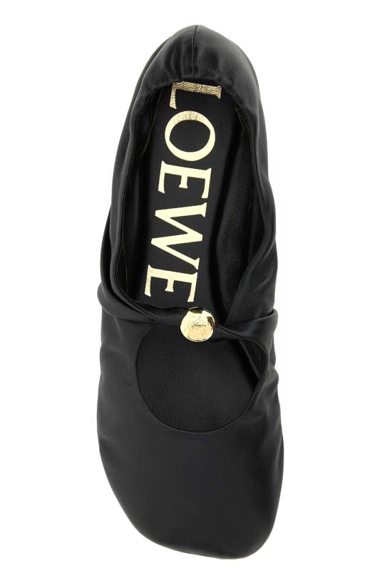 26FW 로에베 나파 램스킨 페블 소프트 발레리나 L815466X46 BLACK - LOEWE