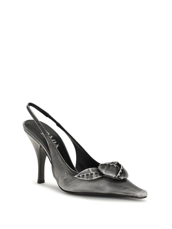 26FW 프라다 플로럴 아플리케 슬링백 펌프스 1I713OF095P70 F0964 MULTICOLOR - PRADA