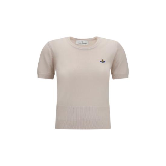 26FW 비비안웨스트우드 베아 크롭 가디건 VI1803002QY005EA406BB BEIGE