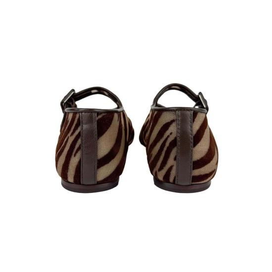  로플러랜달 힐/펌프스 로플러 랜달 주니아 메리 제인 플랫 제브라 - LOEFFLER RANDALL