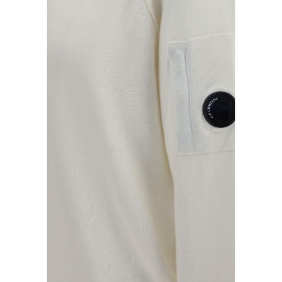 26FW 씨피 컴퍼니 스웨터 CPRFCMKN707A110149A103BB WHITE - C.P. COMPANY
