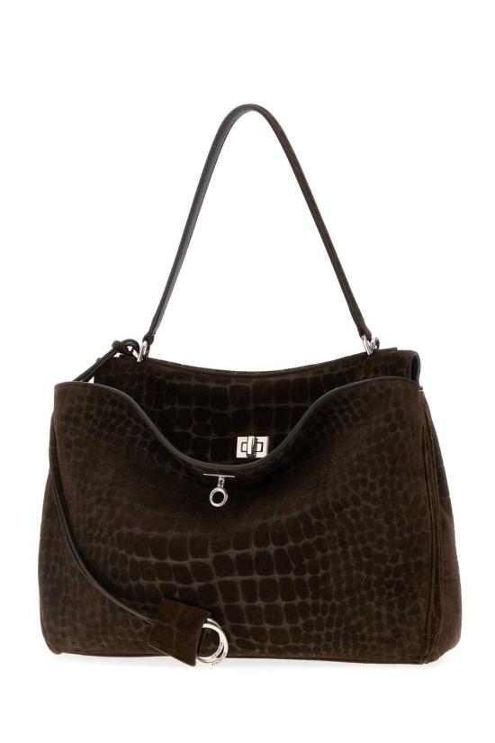 26FW 발렌시아가 로데오 미디움 핸드백 7897722ABFA 2411 BROWN - BALENCIAGA