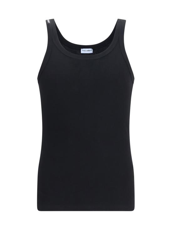 26SS 돌체앤가바나 민소매 티셔츠 M8C19JONN96 N0000 BLACK