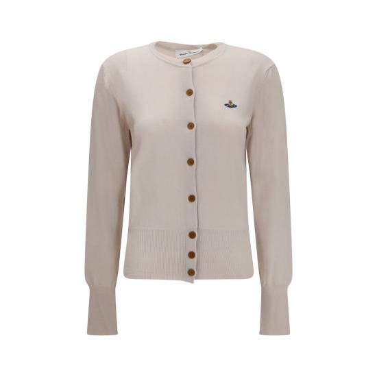 26FW 비비안웨스트우드 베아 크롭 가디건 VI1803002PY005EA406BB BEIGE