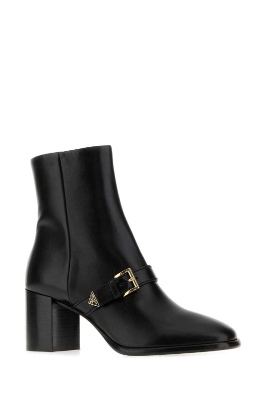26FW 프라다 레더 앵클 부츠 1T650OF065070 F0002 BLACK - PRADA