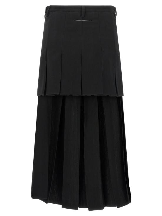 26FW MM6 메종마르지엘라 스커트 MM342247BM BLACK - MM6 MAISON MARGIELA