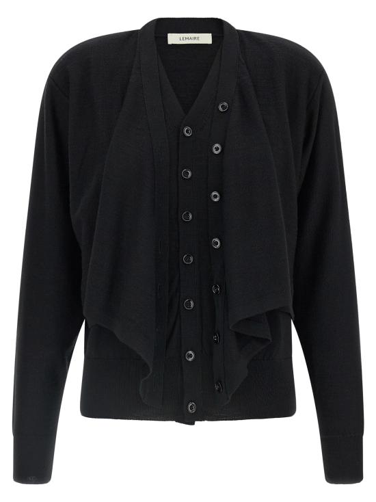26FW 르메르 가디건 LE342593BM BLACK