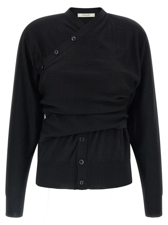 26FW 르메르 가디건 LE342593BM BLACK - LEMAIRE