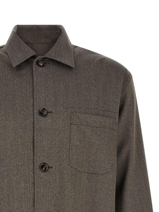 26FW 브리오니 긴팔 셔츠 BR342279BM BROWN - BRIONI