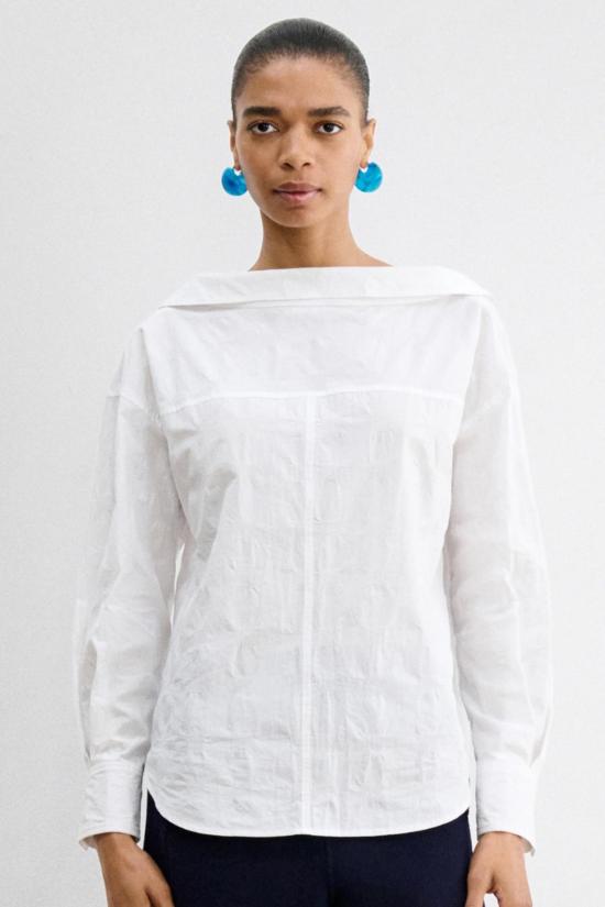  레이첼 코미 블라우스 달베이 탑 화이트 체크 - RACHEL COMEY