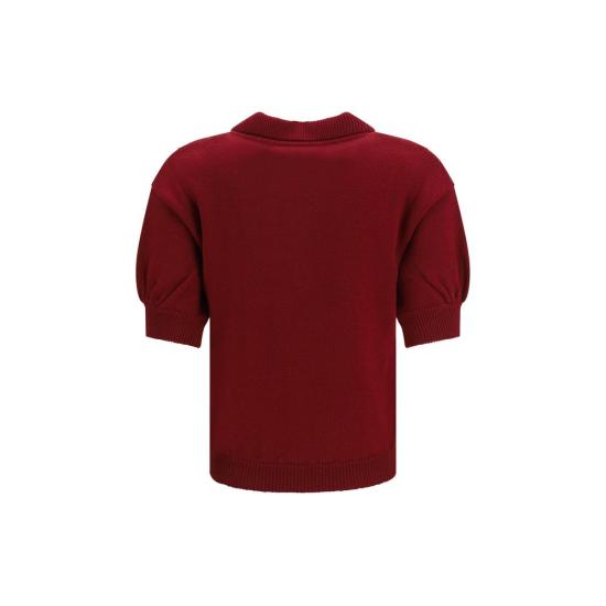 26FW 알레산드라리치 폴로 티셔츠 ALFABX4497K48470527BB RED - ALESSANDRA RICH