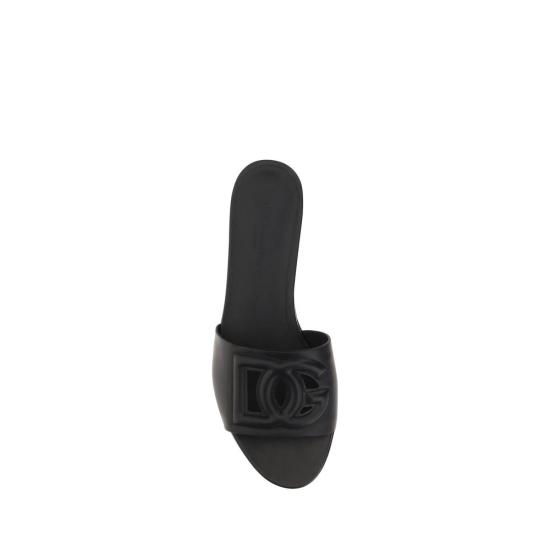 26FW 돌체앤가바나 뮬/슬리퍼 DOCQ0436AY32980999BB BLACK - DOLCE & GABBANA