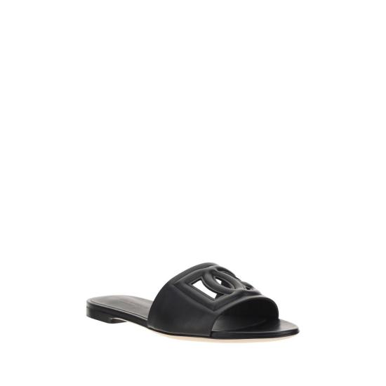 26FW 돌체앤가바나 뮬/슬리퍼 DOCQ0436AY32980999BB BLACK - DOLCE & GABBANA