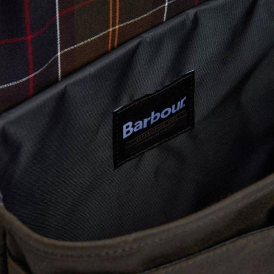  바버 토트백 필드 왁스드 메신저 백 올리브 - BARBOUR