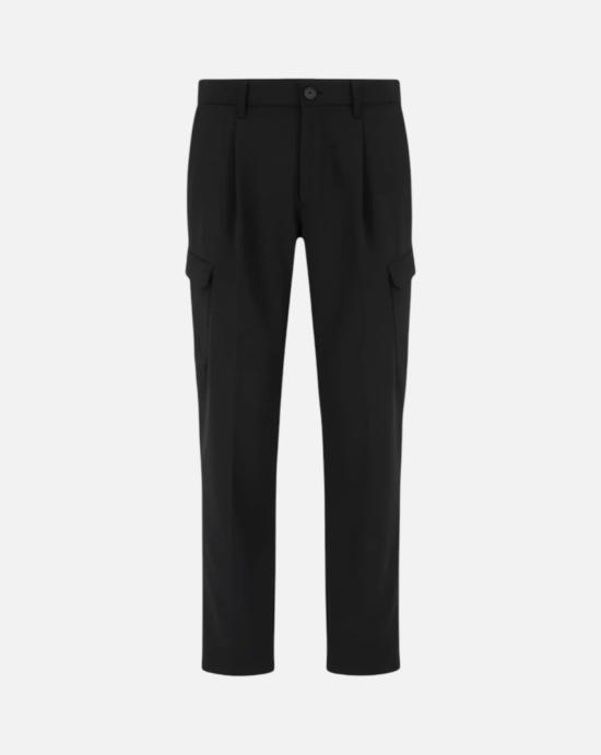  에르노 리조트 플리츠 카고 포켓 팬츠 PT000156U12773S 9300 BLACK