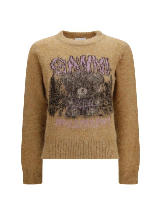 26FW 가니 스웨터 A1150055 118 CAMEL