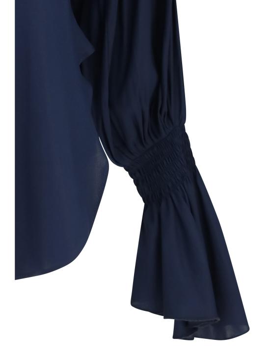 26FW 엘라 셔츠 PSH246CREPE 2 NAVY - ELLA