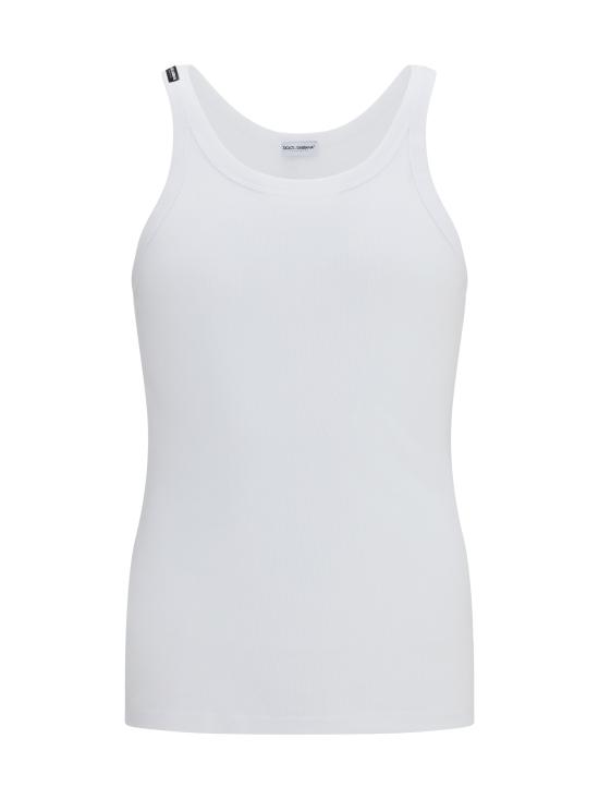 26SS 돌체앤가바나 민소매 티셔츠 M8C19JONN96 W0800 WHITE