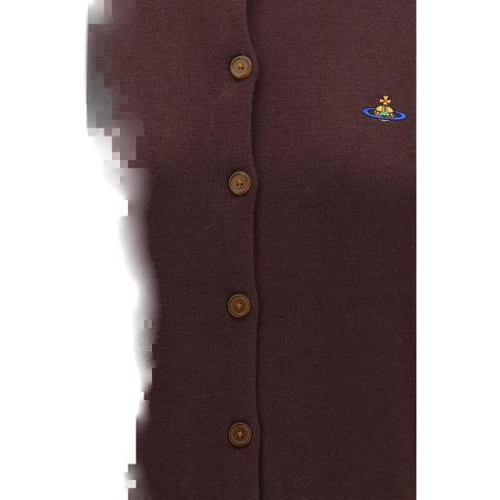 26FW 비비안웨스트우드 베아 크롭 가디건 VI1803002PY005ED408BB PURPLE - VIVIENNE WESTWOOD