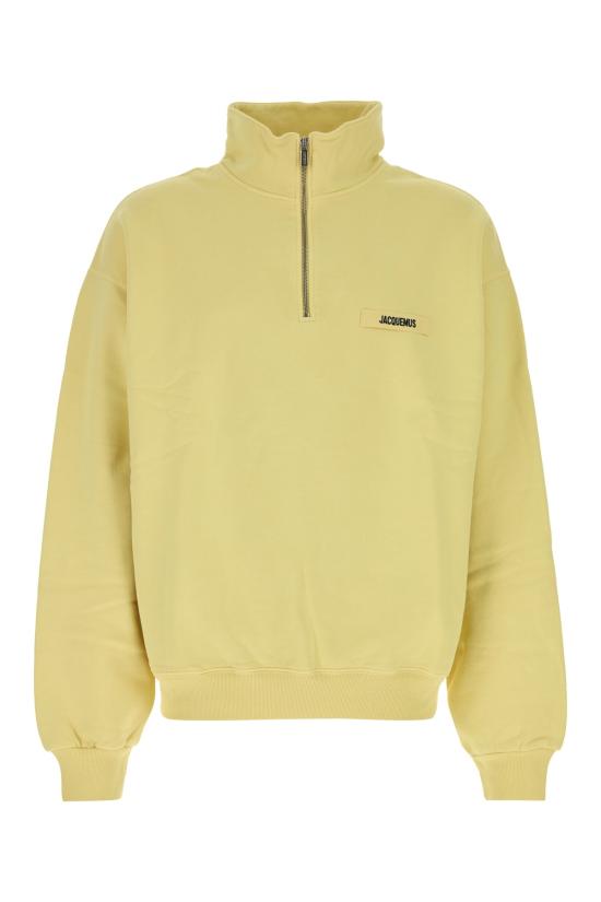 26FW 자크뮈스 하프 집업 스웨트 셔츠 SSM00313AJ00174 205 YELLOW