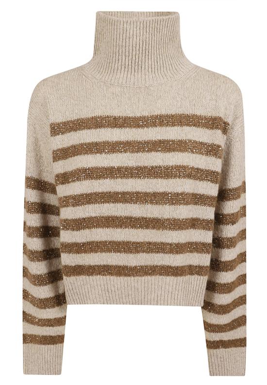 26FW 브루넬로 쿠치넬리 터틀넥 MGY563704 CHW39 MARMO BROWN