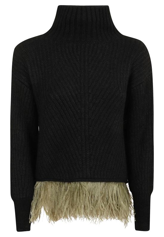 26FW 라 더블제이 터틀넥 PUL0174 KNI098SOLID BL01 SOLID