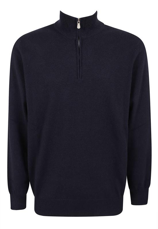 26FW 브루넬로 쿠치넬리 캐시미어 집업 니트 M2200124 CW425 BLU NAVY