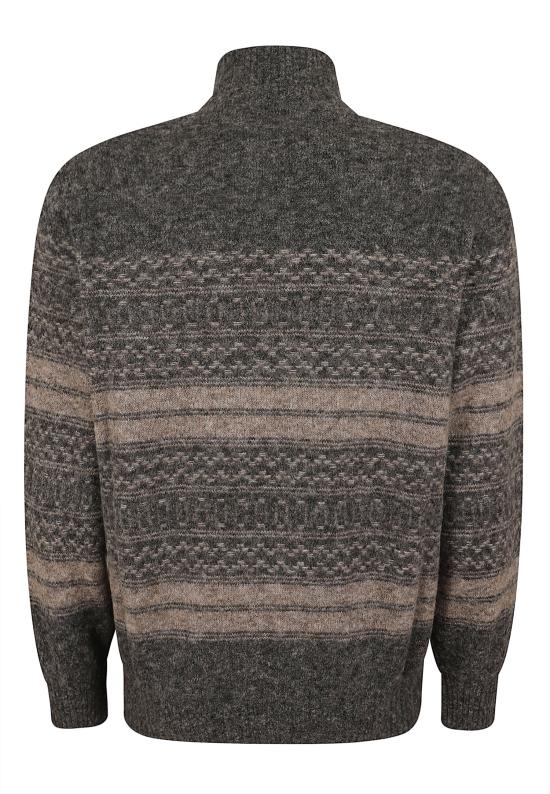 26FW 브루넬로 쿠치넬리 집업 니트 MTF710016 CTR58 CARBONE CASTAGNA - BRUNELLO CUCINELLI
