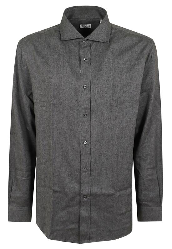 26FW 브루넬로 쿠치넬리 긴팔 셔츠 MY6370627 C044 GRIGIO SCURO