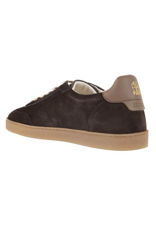 26FW 브루넬로 쿠치넬리 스웨이드 스니커즈 MZUMGLJ336 CLV06 PEPE BISONTE LAVAGNA - BRUNELLO CUCINELLI
