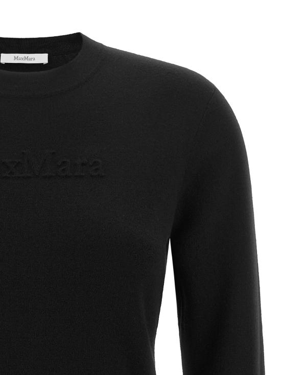 26FW 막스마라 스웨터 Manto 스웨터 및 카디건 블랙 - MAX MARA