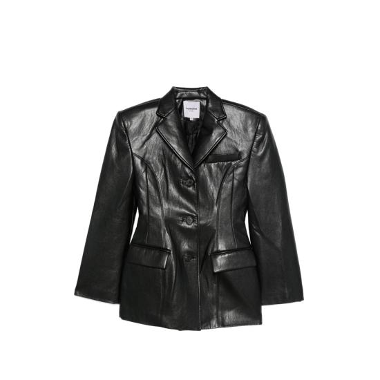 26FW 라 피신 가죽 자켓 LF261WJ006 EL001 999 BLACK