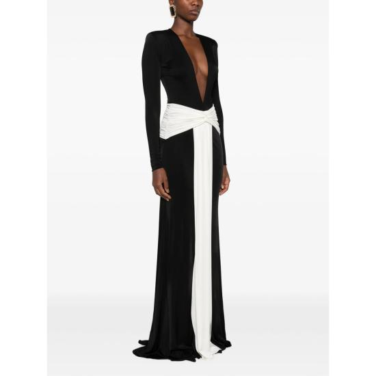 26FW 뉴어라이벌 롱 원피스 NA00303360881 BLACK WHITE - NEW ARRIVALS