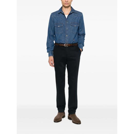 26FW 인코텍스 스트레이트 팬츠 1T0080 40414 820 BLUE - INCOTEX