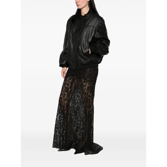 26FW 로테이트 가죽 자켓 116576100 OVERSIZED 100 BLACK - ROTATE