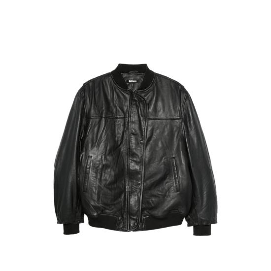 26FW 로테이트 가죽 자켓 116576100 OVERSIZED 100 BLACK