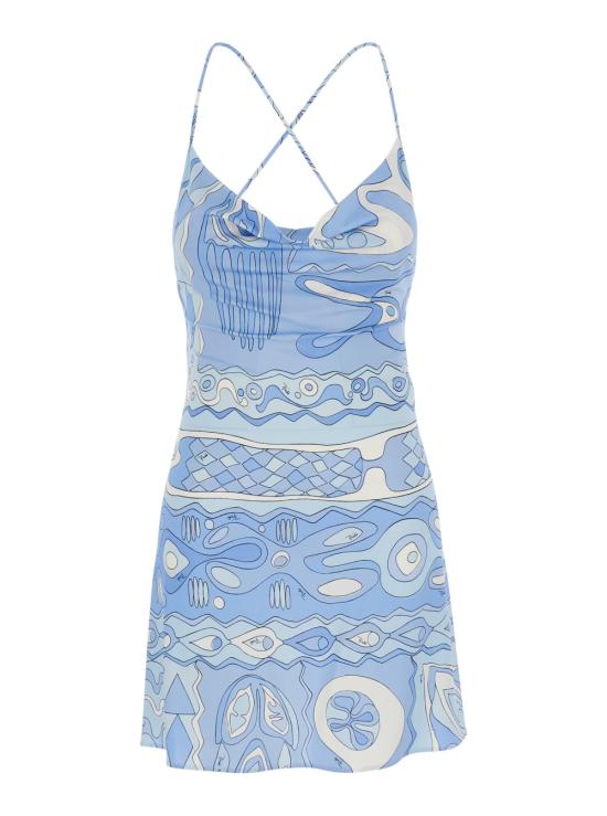 26FW 푸찌 숏 원피스 6HJG376H787060 Light blue